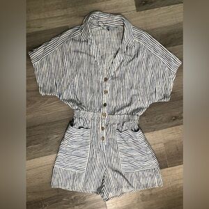 NWOT Zara Striped Romper